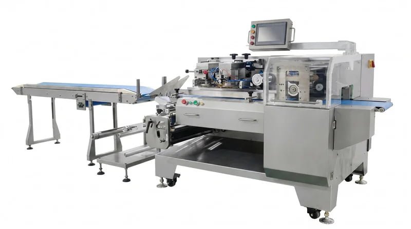 8-servo precision-control flow wrapping machine