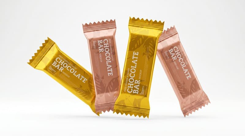Bars candy and snacks flow wrapping
